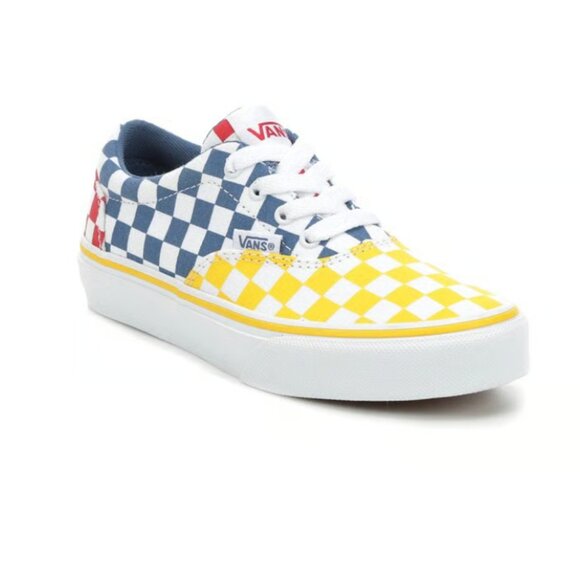 Vans Doheny Checkerboard Canvas Lace Up Sneakers Multi NEW size 4.5 - Picture 1 of 9